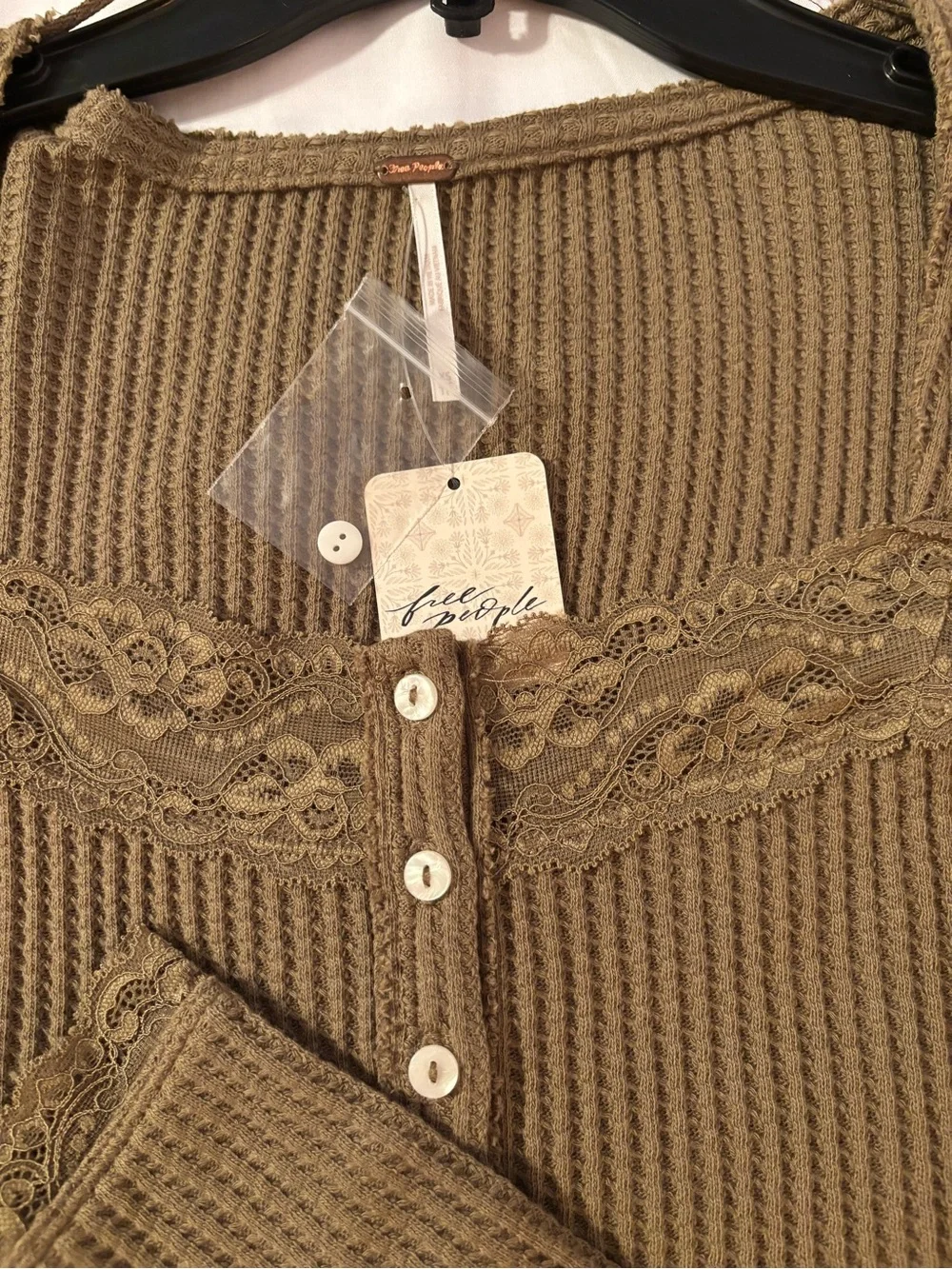 Free People waffle knit